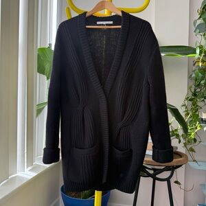 & Other Stories Women's Black Cardigan Sweater